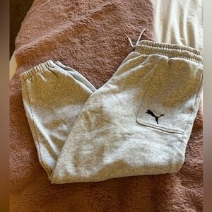 Puma Womens Gray Jogger Pants